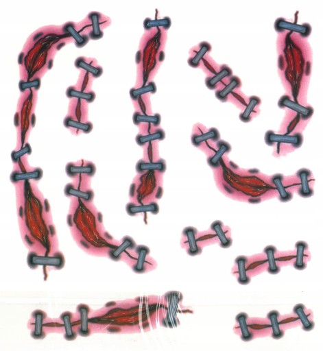 HALLOWEENSKÉ TETOVANIE UMÝVAJÚCOU VODOU RÔZNE VZORKY