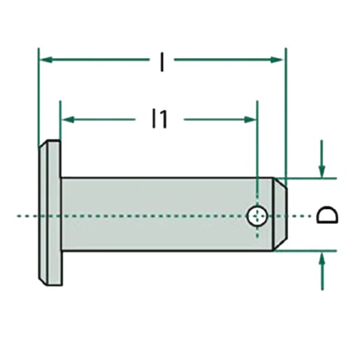 Čap z pozinkovanej ocele 10x45mm DIN 1444