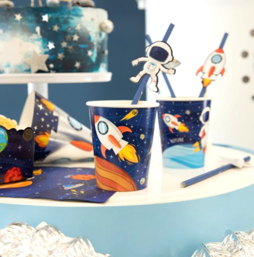 PAPIEROVÝ ŠÁLK SPACE PLANET GALAXY 8 ks PP