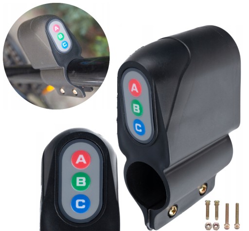 BICYKLOVÝ ALARM NA RÁME ZÁMKU BEZPEČNOSTNÝ KÓD MOTOR BICYKLE SKÚTER