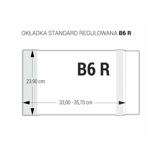 Obal na knihu 239 mm B6 1 ks priehľadný