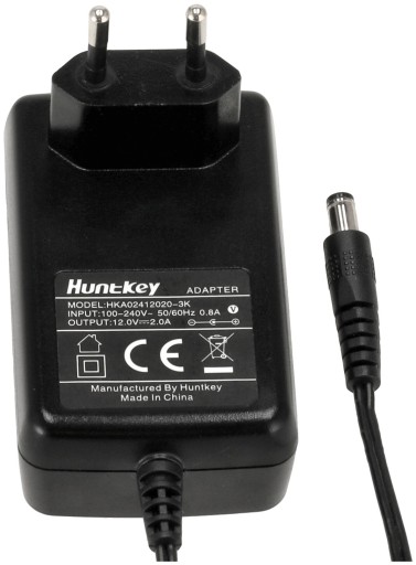 Zásuvný zdroj pre LED pásiky 2A 24W 12V 2,1mm HK