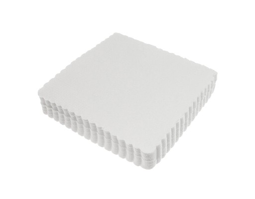 BRÚSKY ZAPEČENÉ, BIELY, OBRUŠKY ZAPEČENÉ, BIELY 17x17cm (400) ČERVENÝ PLAST
