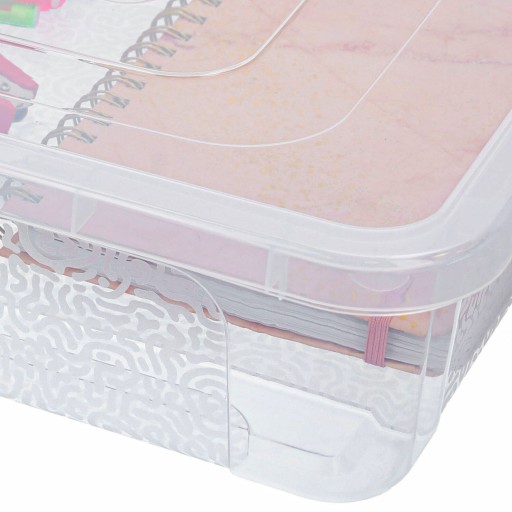 Plastové veko nádoby organizér box 10l, uzamykateľný box box