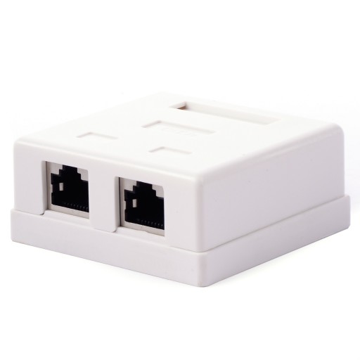 Zásuvka STP cat.5e na povrch 2xRJ45 ALANTEC