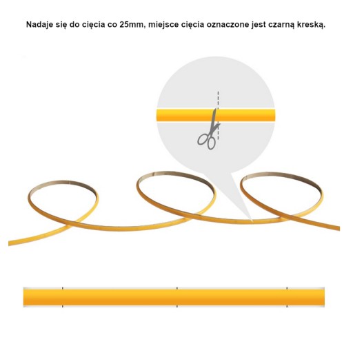 50cm COB páska šírky 4mm 12V neónová ČERVENÁ