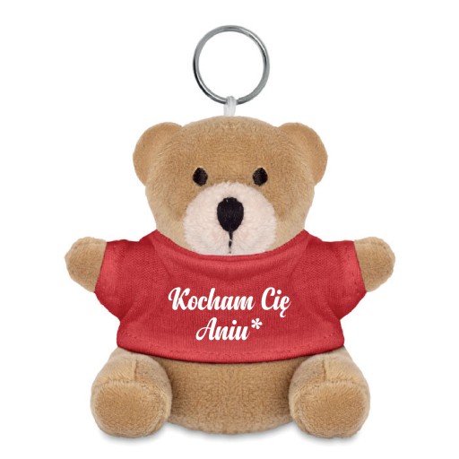 Kľúčenka MEDVEĎ na VALENTÍNA Ľúbim ťa + meno