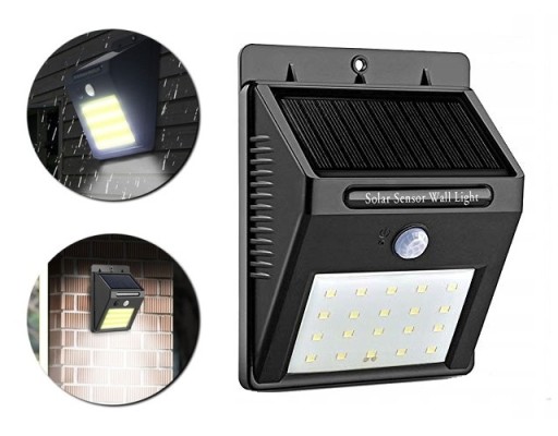 20LED SLNEČNÁ LAMPA SO SÚMRAK A SNÍMAČOM POHYBU