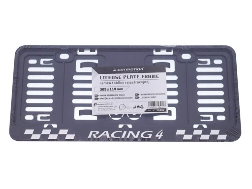 Rám ŠPZ, malý 305x 114 mm, 3D Racing