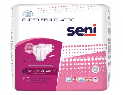 PLIENKY PRE DOSPELÝCH Super Seni QUATRO XL 1 ks