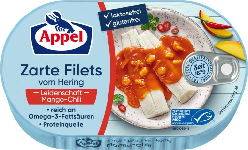 Filety zo sleďa, mango a čili pikantná omáčka LEIDENSCHAFT Appel 200g