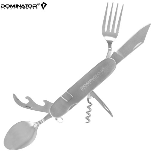 Vreckový nôž Tourist Essentials DOMINATOR 6v1 príborový nôž lyžička vidlička