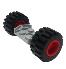 LEGO Wheels 11x12 červený a svetlosivý tanier SET 6014bc01