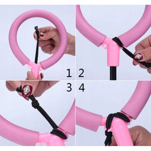 Švihadlo na nohy Hula hoop so svietiacim krúžkom, skladacie