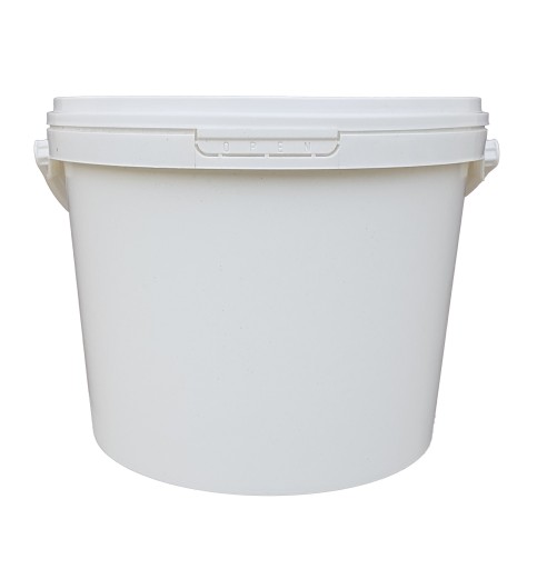 Plastové vedro s vekom, biele vedro, 10L