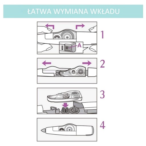 CORRECTION TAPE PLUS WH-634 4,2mm x 6m OTOČNÁ HLAVA vymeniteľná vložka