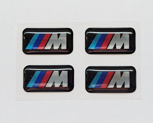 1x BMW M M Performance Package, nálepka s logom na chrómové disky 17x9 mm