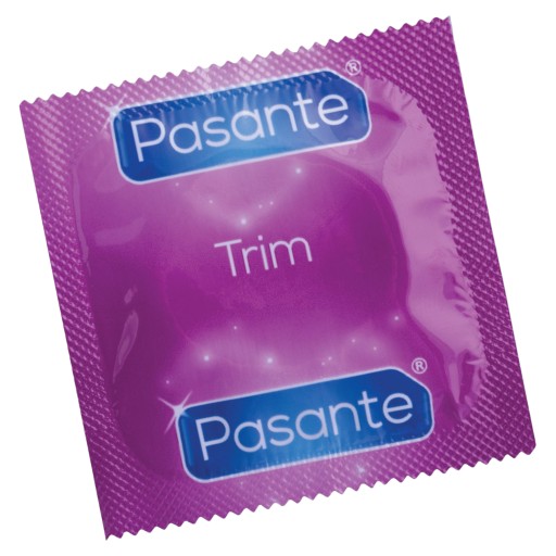 PASANTE TRIM 1 ks Super padnúci, hladký, tesne priliehajúci kondóm