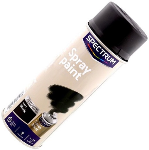 Spectrum matná farba v spreji 400 ml matná čierna