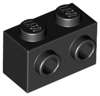 LEGO Brick Mod 1x2 čierna 11211 6138173 -10ks