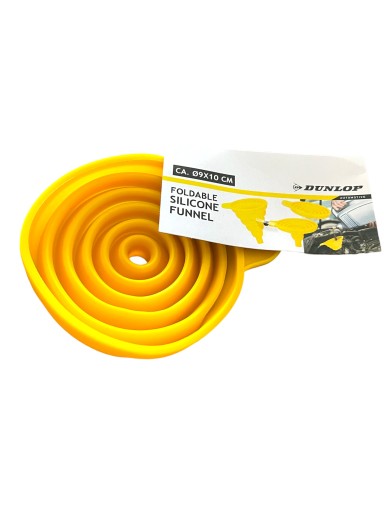 SKLADACÍ SILIKÓNOVÝ lievik do auta DUNLOP, PRIEMER 9CM
