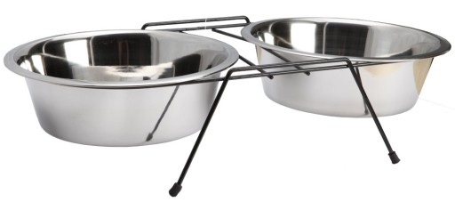 Misky na nízkom stojane, 2 x 0,22L, priemer 11 cm