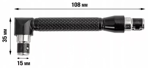 UHLOVÝ SKRUTKOVAČ PRE DRŽIAK BITOV 1/4″