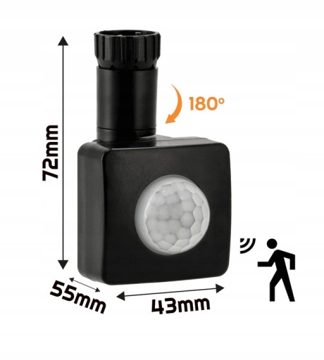 Halogénový LED reflektor 20W 4500K SLIM 2v1 s možnosťou pripojenia senzora