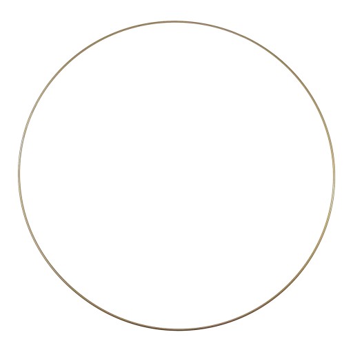 Kovový prsteň na lapač snov - zlatý, 40 cm