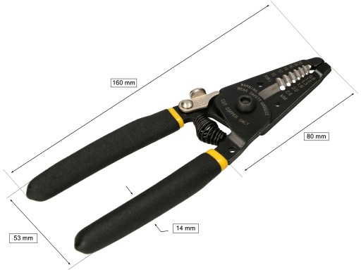 ODLIŠŇOVACIE A REZACIE KLIEŠTE 0,8-2,6MM 160MM