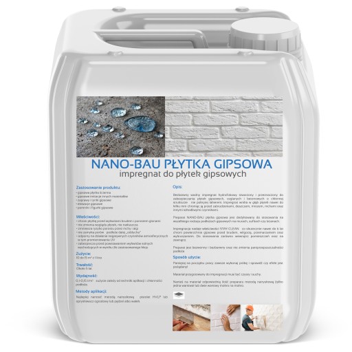 Nano-Bau impregnácia sadrového obkladu 500ml