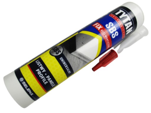 Montážne lepidlo 290 ml žlté Tytan SBS FIX