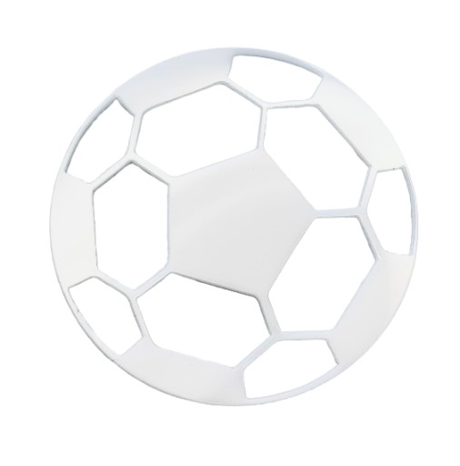 Futbal futbal Bočná ozdoba na tortu Biele plexisklo
