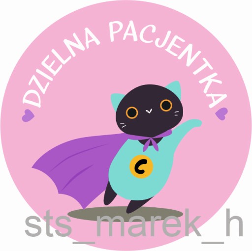 Motivačné nálepky odvážny pacient VEĽKÉ 5 cm pre dievčatá 100 ks.