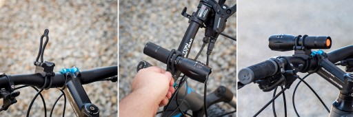 UNIVERZÁLNY DRŽIAK NA BICYKEL NA BATERKU SVETLÁ NA RIADITEĽKY BIKE VAYOX