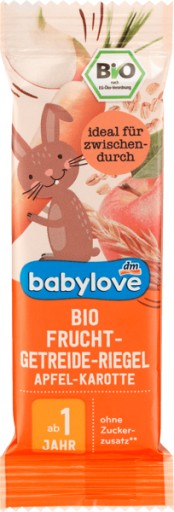 Babylove ovsená tyčinka s jablkom a mrkvou