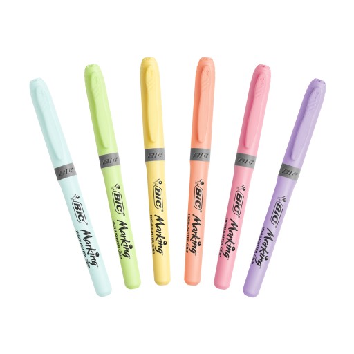 HIGHLIGHTER PASTEL BIC 6 ks farieb