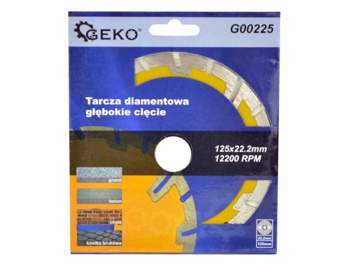 Diamantový kotúč na rezanie betónu, segment 125 mm