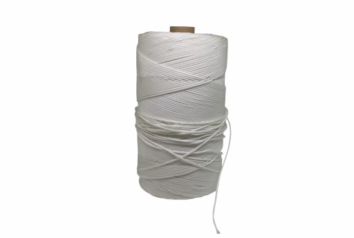 lano Splietané polypropylénové lano 2mm biele 20m