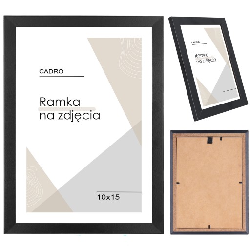 Fotorámik 10x15 čierny fotorámik MDF A6 CADRO