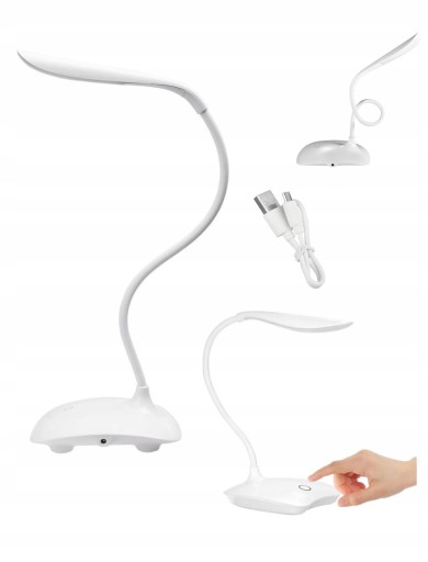 STOLNÁ LAMPA DO ŠKOLY 14 LED DOTYKOVÁ USB BEZDR