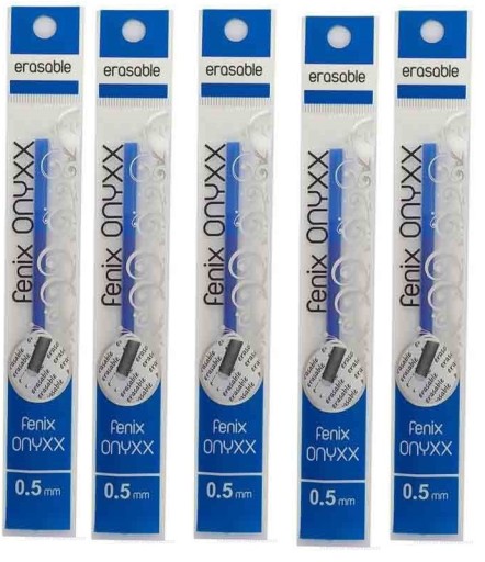 Náplne do zmazateľných pier, 5 KS, náhrada za Flexi Abra 0,5 Blue
