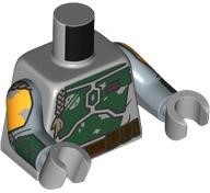 Lego New Torso Svetlo Modrošedé Torso SW Boba Fett sw1274 973pb5378c01