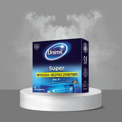 UNIMIL Super EASY-FIT Classic kondómy, 3 kusy