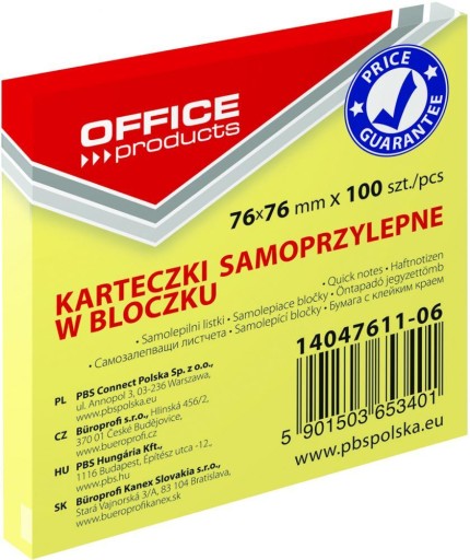 SAMOLEPIACI POZNÁMKY ČEPEL NA NOTEBOOK 76x76 1000k.