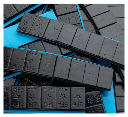 Závažia z lepenej ocele 5g 1kg Black Fivestars