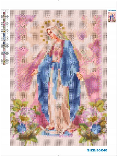 DIAMANTOVÁ VÝŠIVKA DIAMANTOVÁ MOZAIKA SET XXL 5D PRE DETI SAINT MARY
