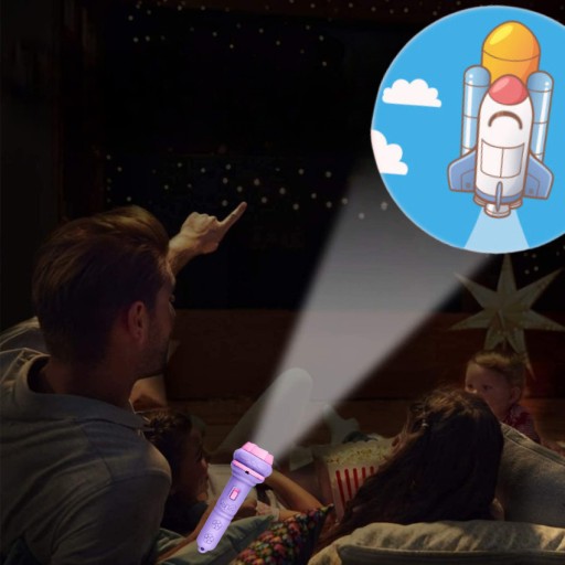 PROJEKTOR NA BATERKY DARČEK PRE DETI NOČNÁ LAMPA PROJEKTOR PROJEKTOR DARČEK PRE DETI