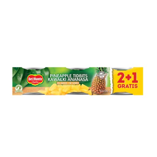 Del Monte 2+1 kúsky ananásu