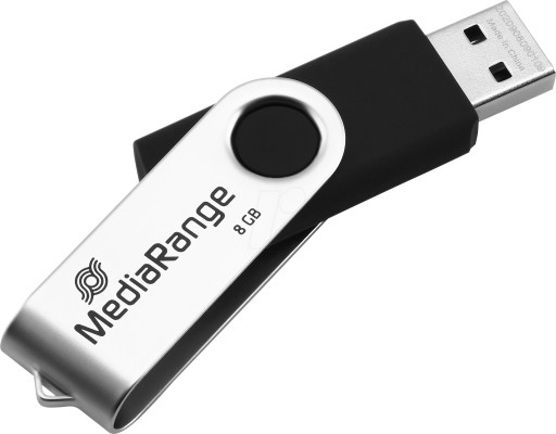 MediaRange USB 2.0 Pendrive 8GB Swivel Swing